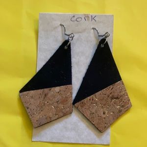 Handmade Genuine Cork Earrings